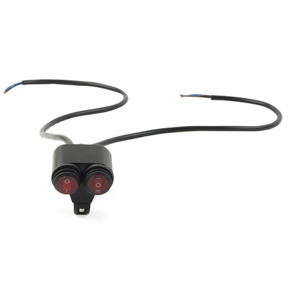 7/8'' 22mm Motorcycle Headlight Fog Spot Light Dual Switch 12V