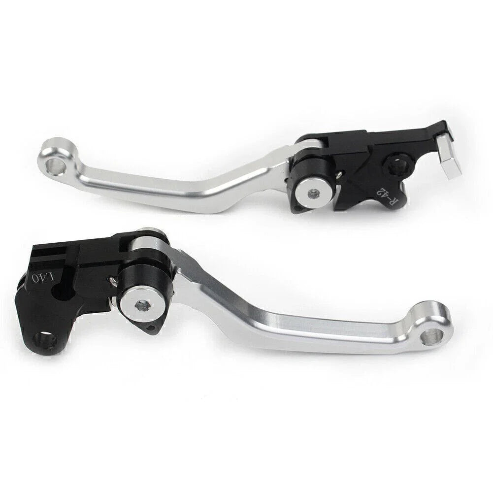 CNC Silver Pivot Clutch Brake Levers for Suzuki DRZ400S/SM/E (2000-2022)