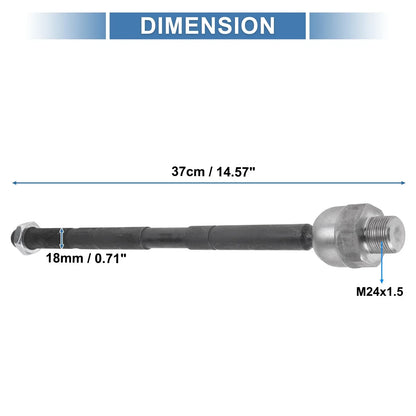 2 x Front Inner Tie Rod End Links for Dodge Ram 1500 (2002-2005)
