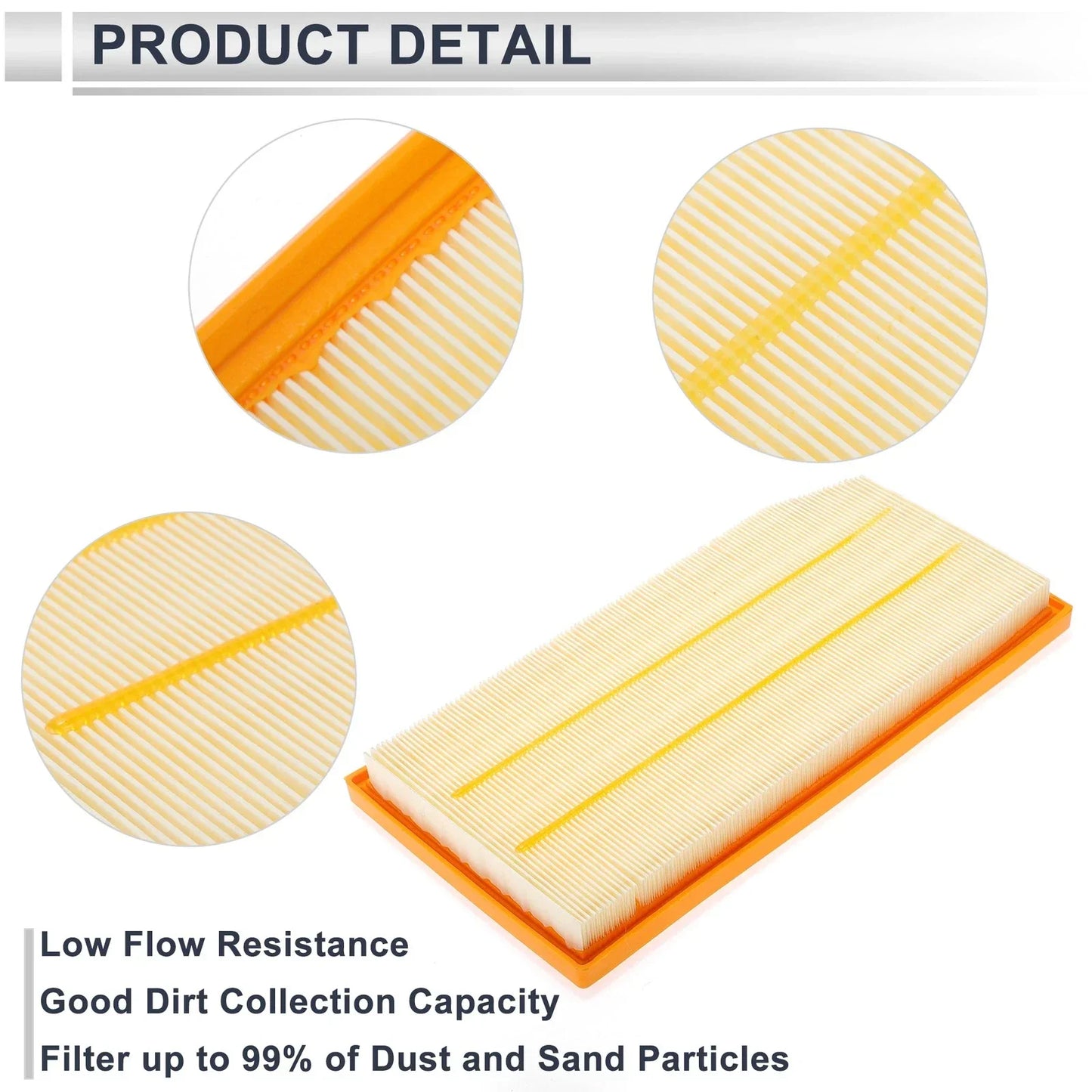 Engine Air Filter for Mercedes-Benz GLE350 L4 2.0L (2020-2024)