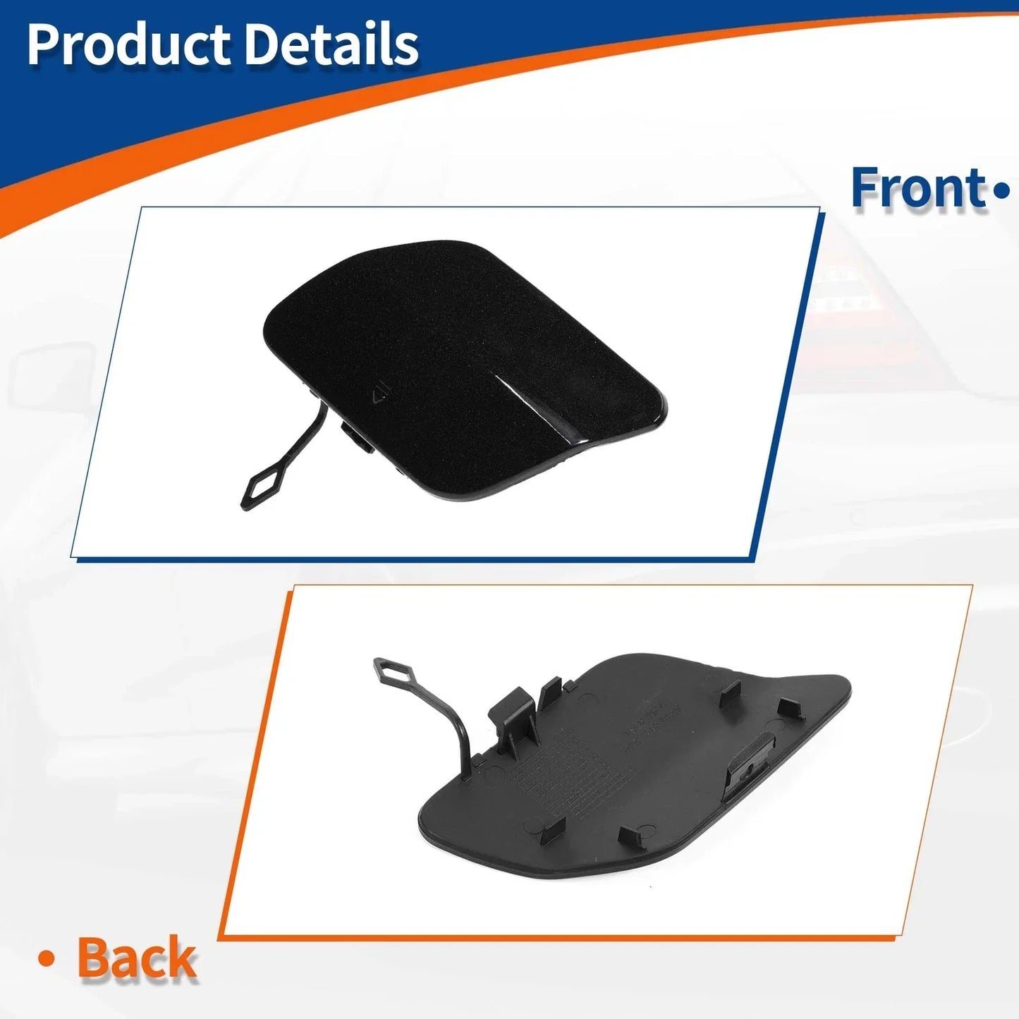 Rear Bumper Tow Hook Cover for Mercedes-Benz A2058850224 (2019-2023)