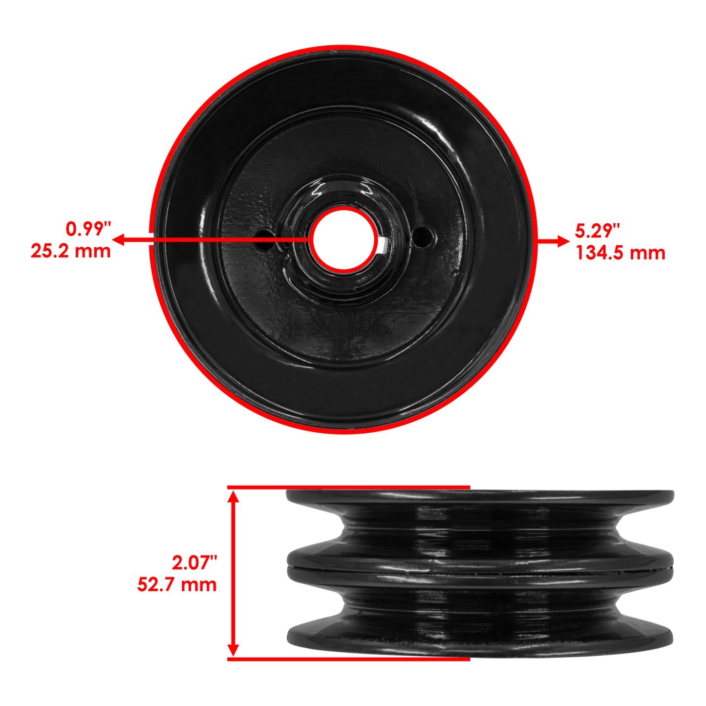 Deck Spindle Pulley 48 Inch Replacement for Gravely Pro-Gear GR1548 1748 (2020–2024)