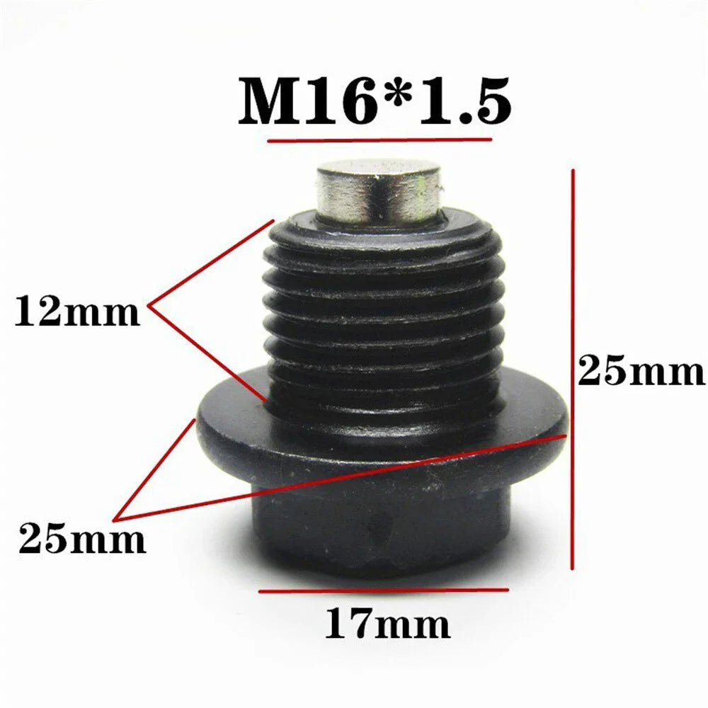 Oil Pan Drain Plug Bolt w/ O-Ring for Renault Duster, Peugeot Boxer, Citroen C3, C4 (2005-2023)