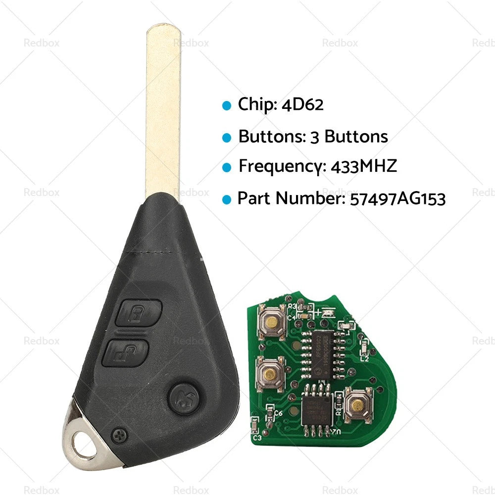 3B Remote Key for Subaru Impreza, Liberty, Forester, Outback (2004-2010)