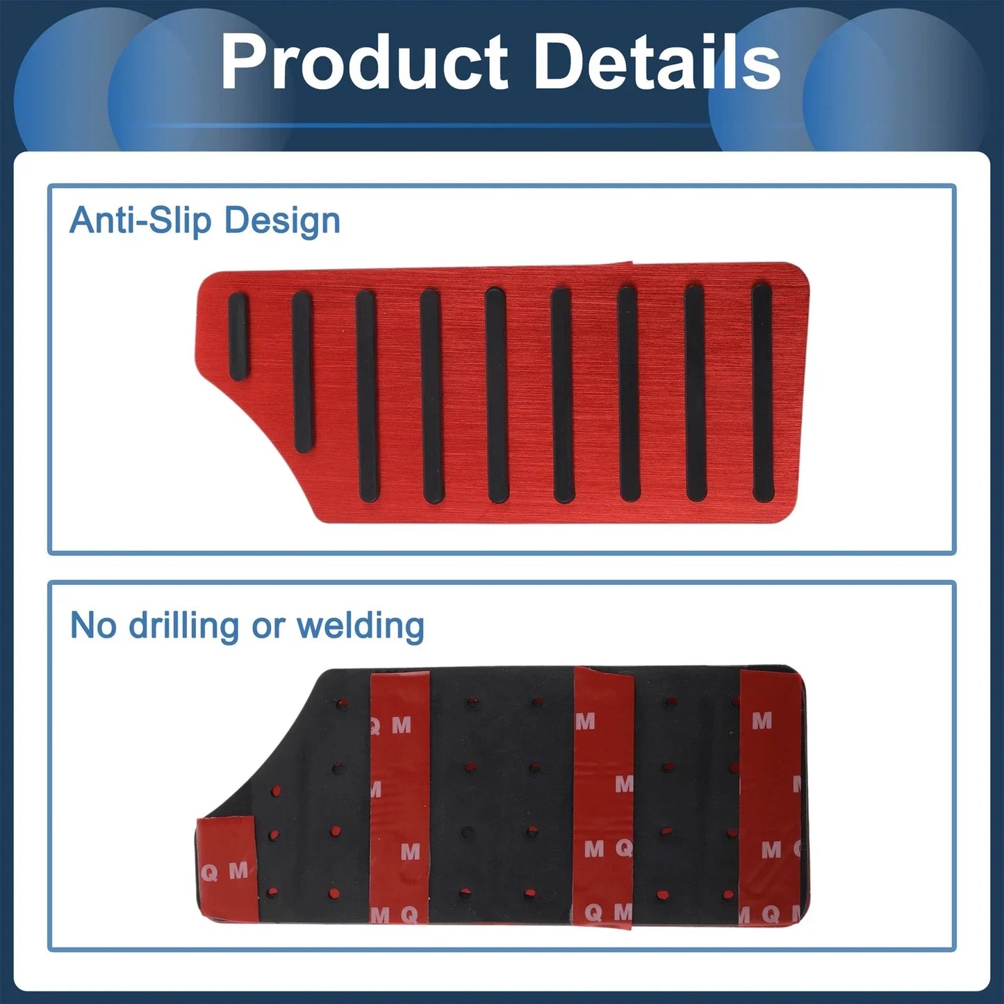 Footrest Pedal Pad Cover for Honda Civic (2016-2023) - Red 1 x Piece