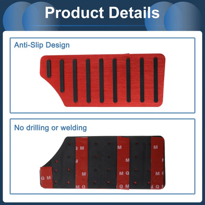 Footrest Pedal Pad Cover for Honda Civic (2016-2023) - Red 1 x Piece