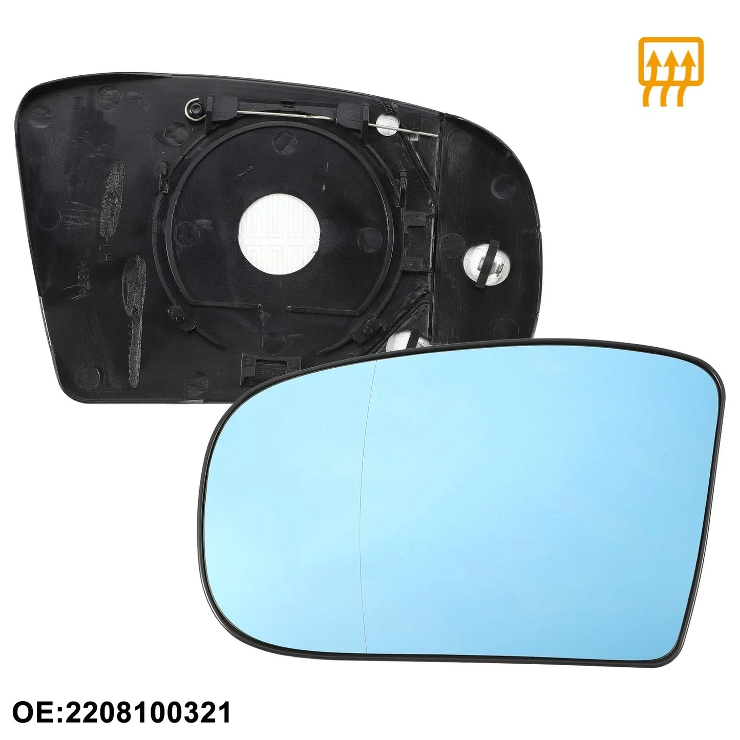 Heated Left Side Mirror Glass for Mercedes-Benz CL500 (2003-2006)