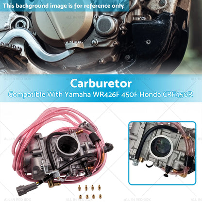 Carburetor for Yamaha WR400F, 426F, 450F, YZ400F, Honda CRF450R, CRF450X