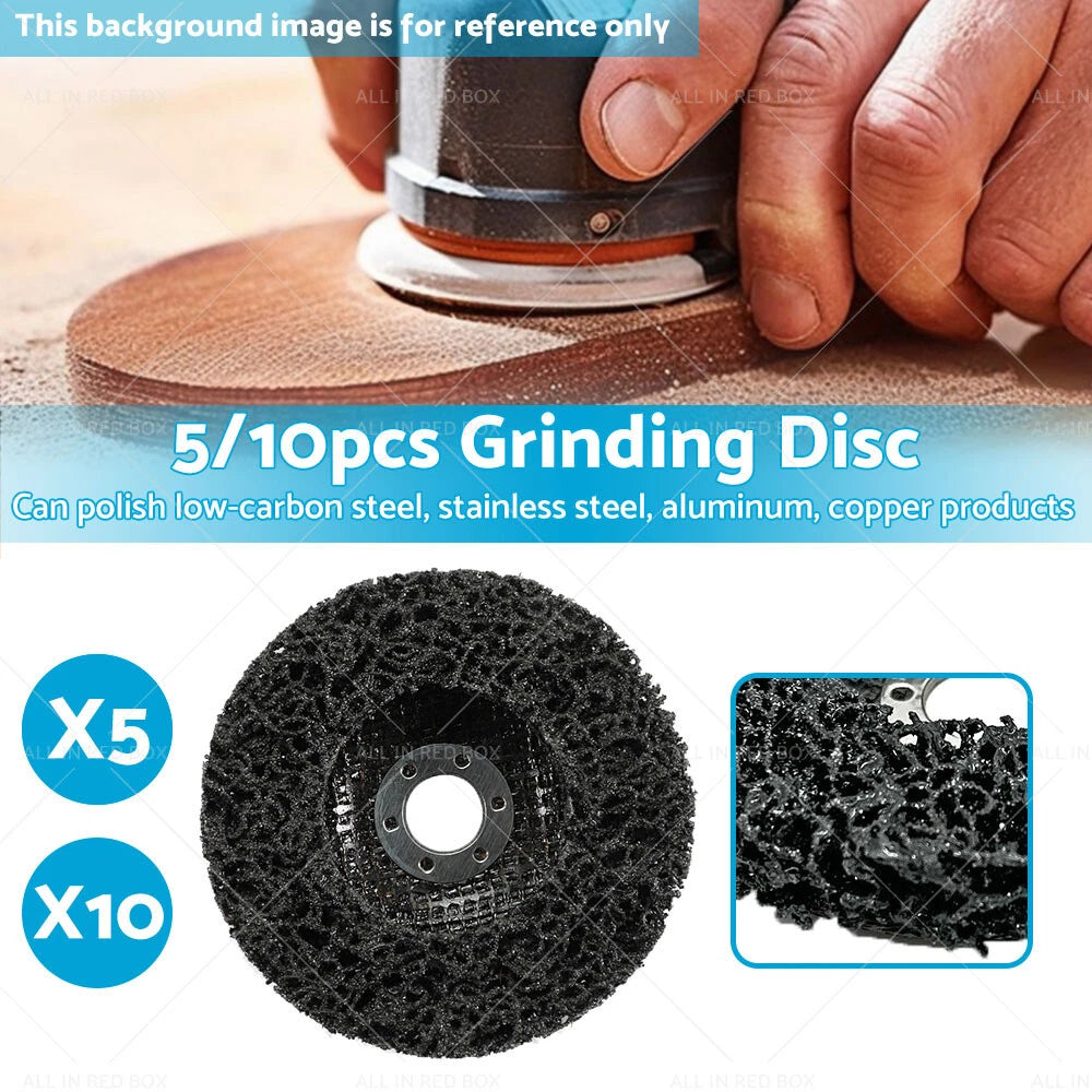 5 x Rust Removal Poly Strip Disc Wheel for Angle Grinder 100mm