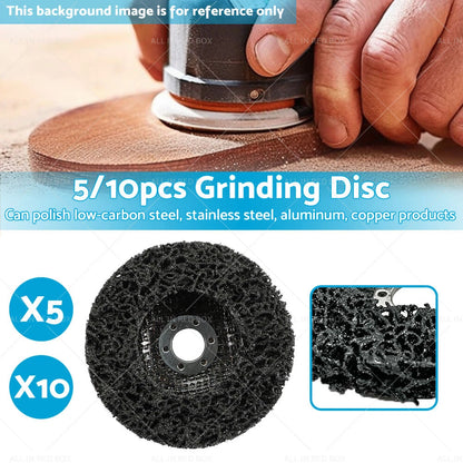 5 x Rust Removal Poly Strip Disc Wheel for Angle Grinder 100mm