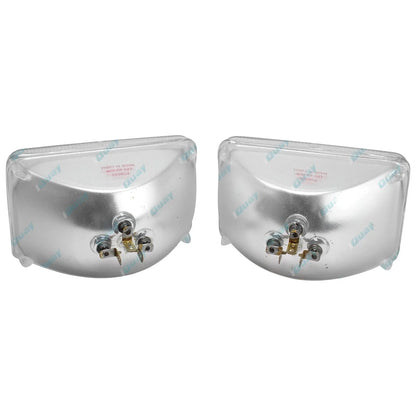 2 x Sealed Beams 6" x 4" Square 3 Pin 40/60W 12Volt for Landcruiser 80 Series