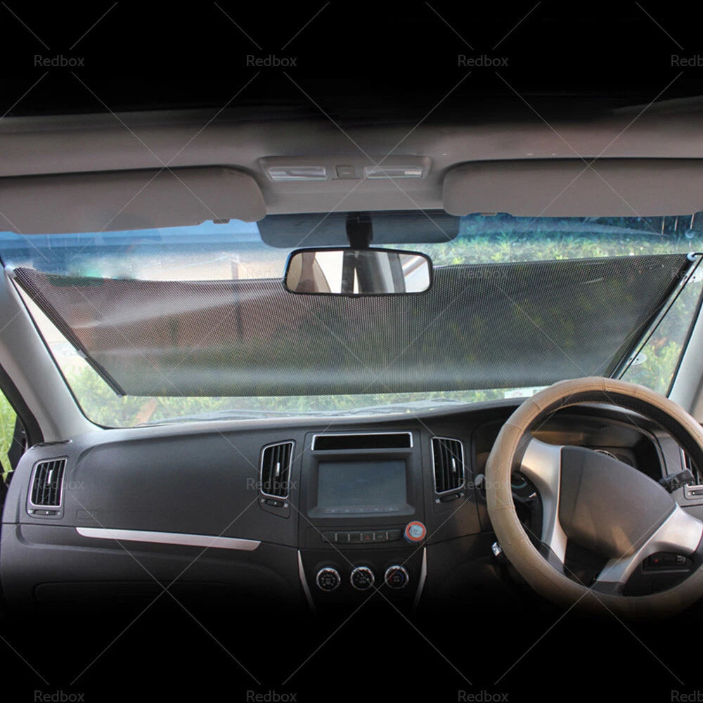 Retractable Front Rear Windshield Sun Shade for Car - UV Block (All Years)