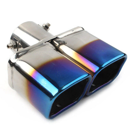 Stainless Steel Dual Exhaust Pipe Tail Muffler Tip for Car Accessories