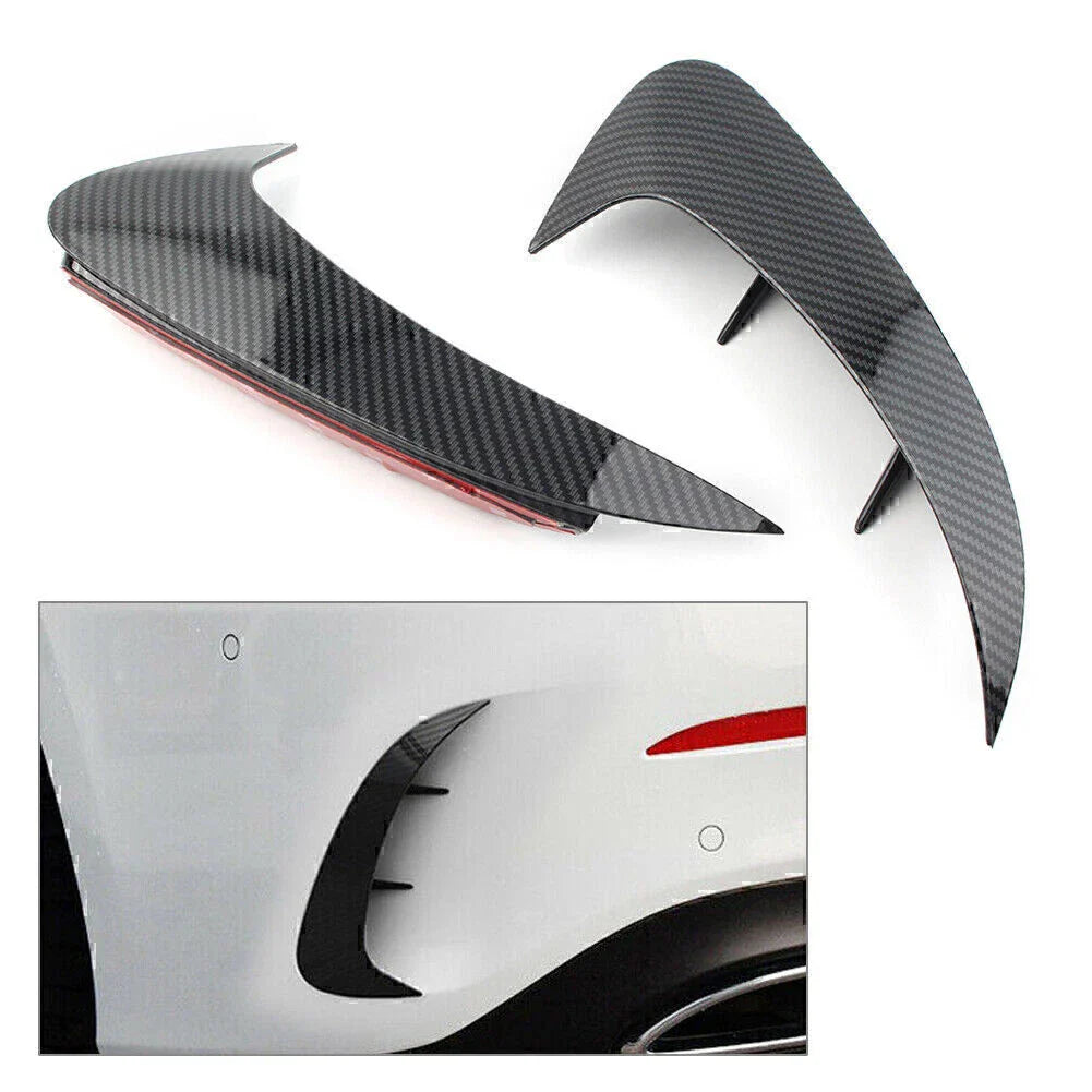Carbon Look Rear Bumper Fins for Benz A Class W177 A220 (2019 - Present)