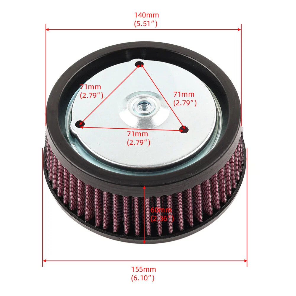 Air Cleaner Filter for Harley Softail, Touring, Trike (2016-2017, 2008-2016)