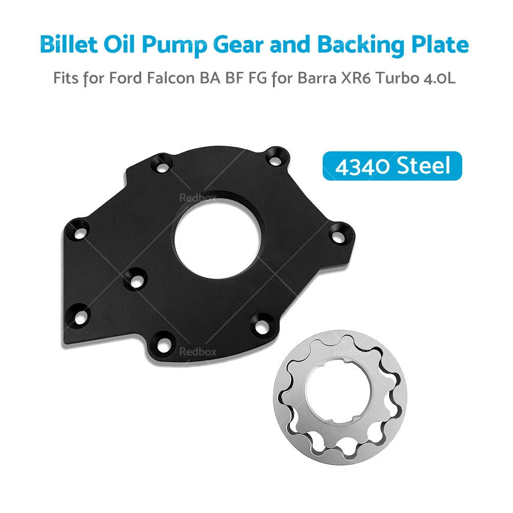 Billet Oil Pump Gears & Backing Plate for Falcon BA BF FG XR6 Turbo (2002-2014)