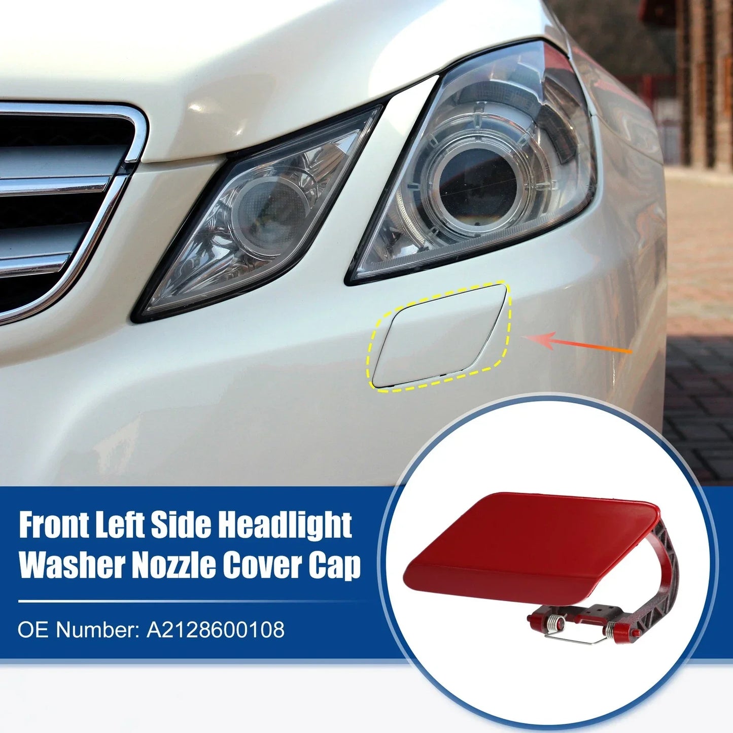 Left Front Washer Nozzle Cover for Mercedes Benz E Class (2010-2016)
