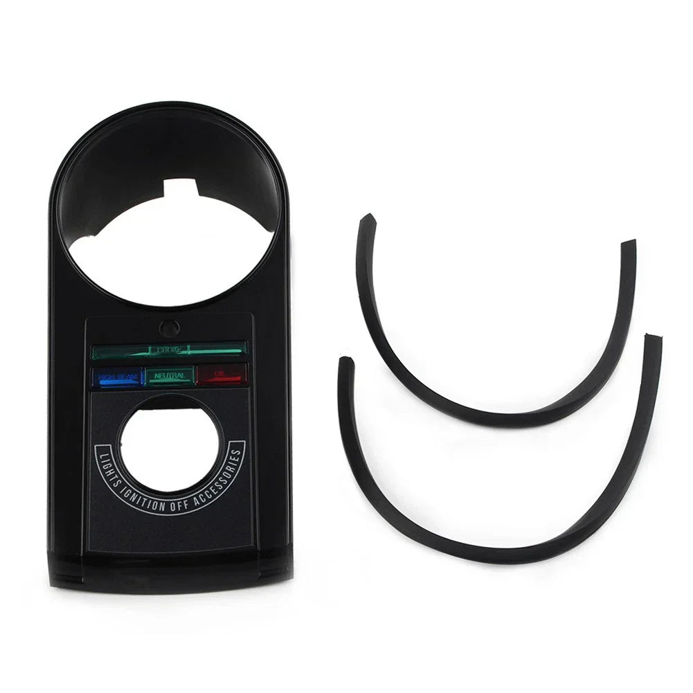 Speedometer Dash Panel Cover for Harley Softail (1971-1990) Black