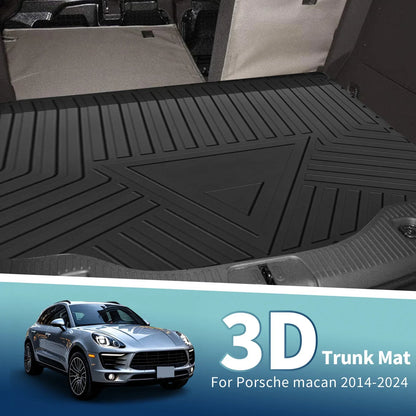 Flat Face Cargo Liner Rear Trunk Mat for Porsche Macan (2014-2024) 1 x TPE