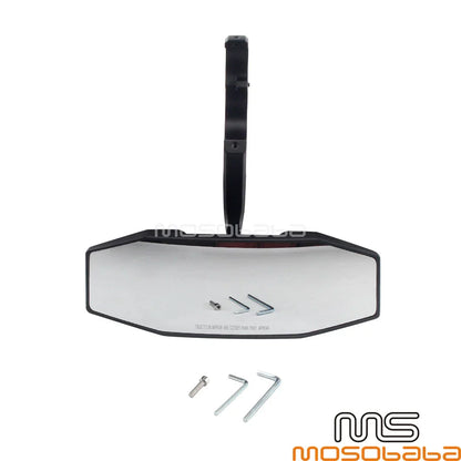Rearview Center Mirror w/ 1.75" Clamp for Polaris RZR S 800 900 (2008-2019)