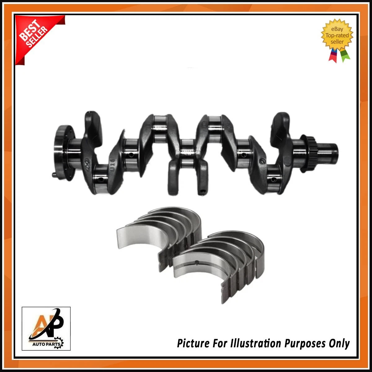 Crankshaft & Bearings Set for Hyundai i30 i40 Tucson 1.6 CRDi D4FE (2009–2019)