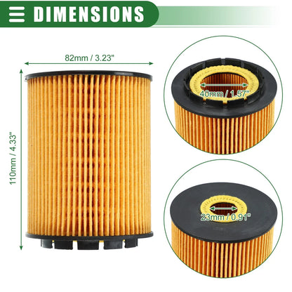Engine Oil Filter Set for Porsche Cayenne (2003-2010)