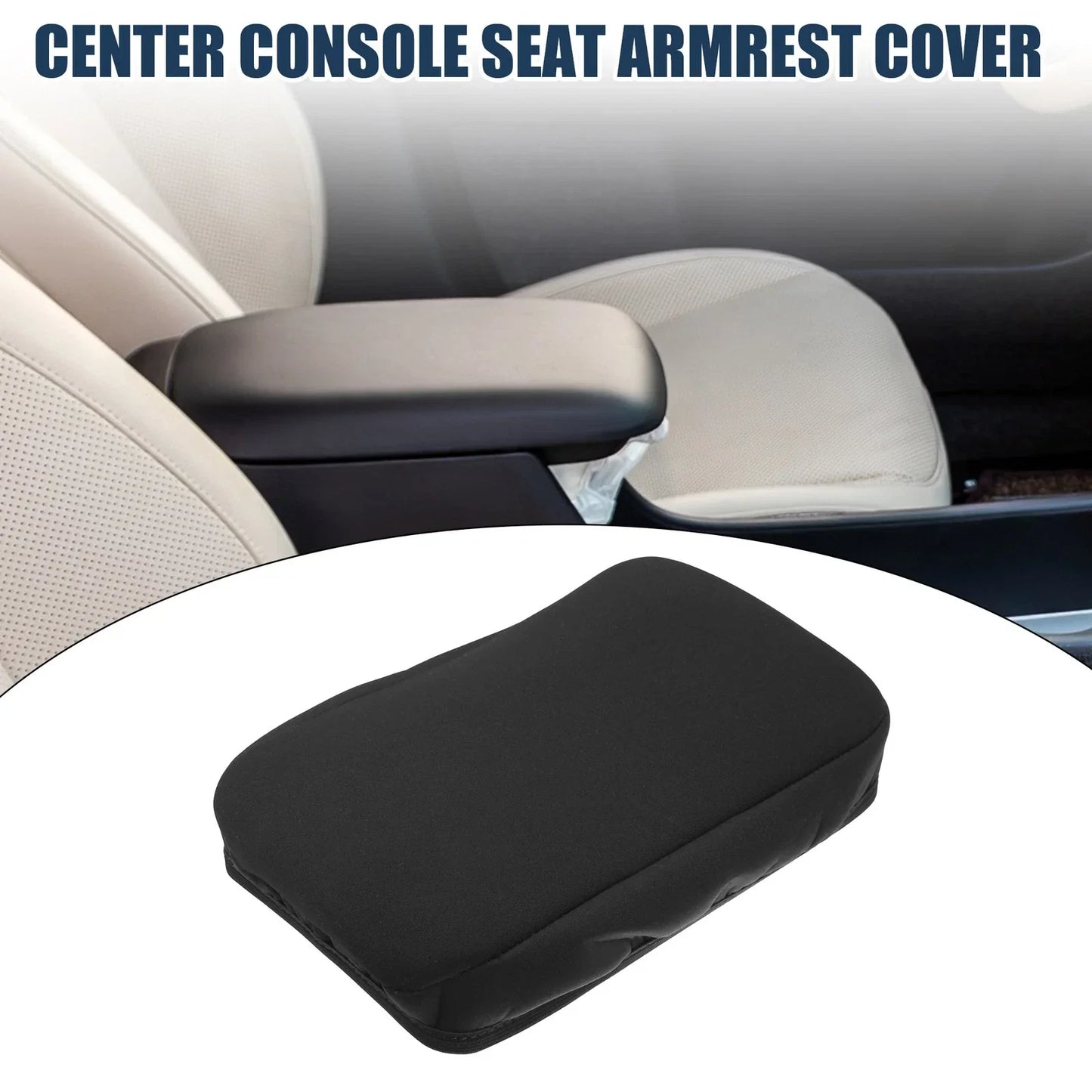 Armrest Protector Cover Pad for Hyundai Kona 2018-2023 Neoprene Black