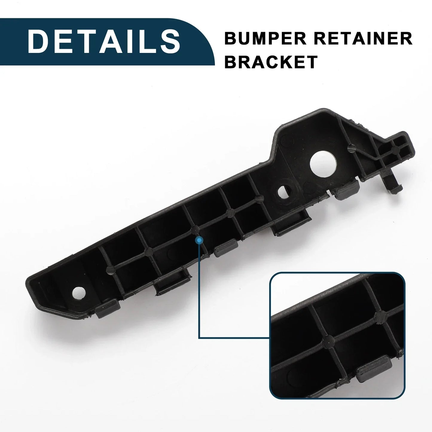 Left Front Bumper Retainer Bracket for Hyundai Santa Fe (2007-2009)