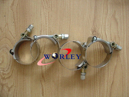 10 x 4" Stainless Steel T-Bolt Silicone Hose Clamps