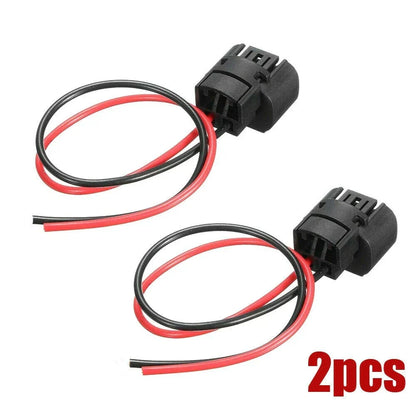 2 x Durable Wire Pigtail Female Connector Plugs for H16 Fog Light