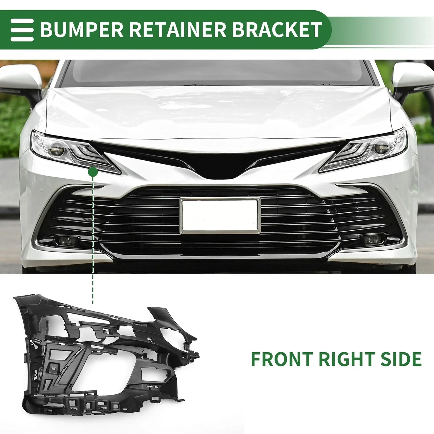 Right Front Bumper Retainer Bracket for Mercedes Benz C300 (2015-2023)