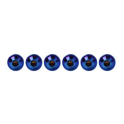 6 x M5x15mm Titanium Torx Head Self Tapping Screws for Fastening Blue