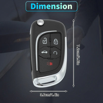 Keyless Key Fob Shell Case for Chevrolet Camaro Equinox (2010-2019)
