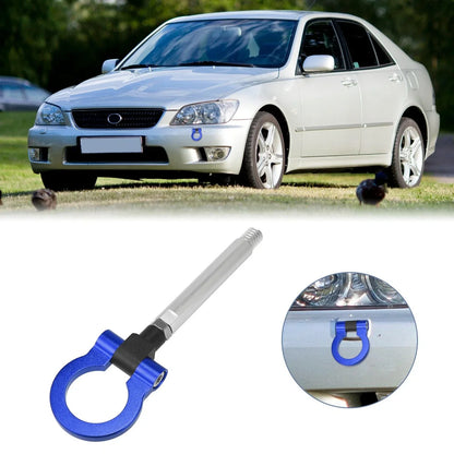 Blue Aluminum Alloy Round Front Rear Bumper Tow Hook Screw for Lexus IS (2006-2013)