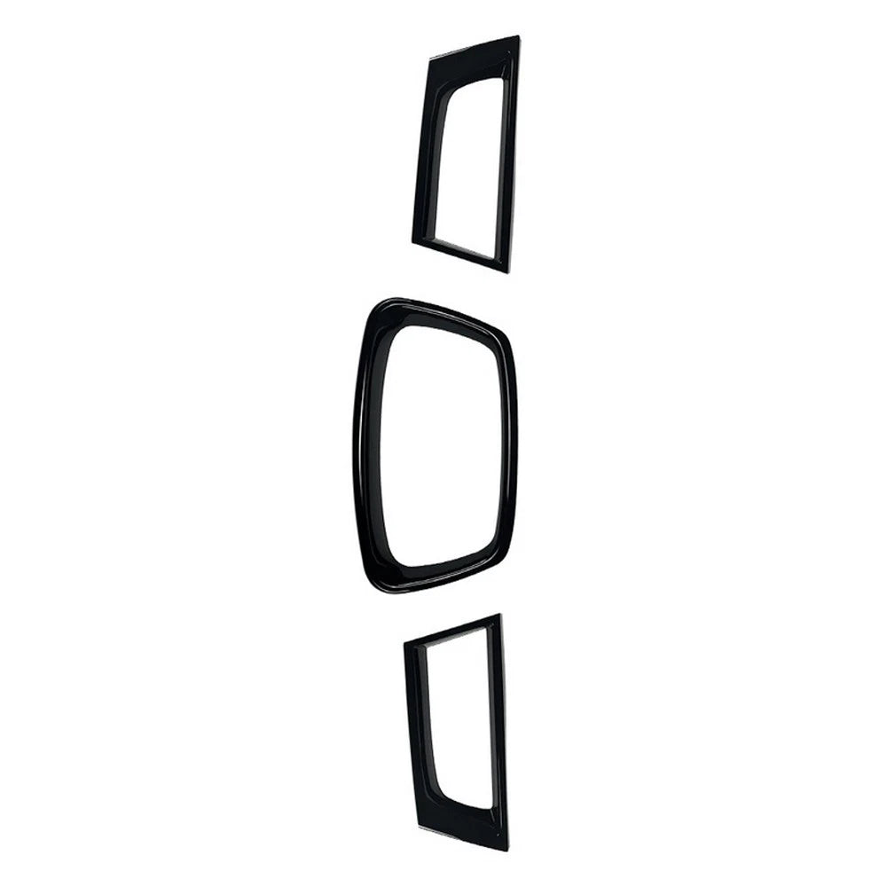 3x Gloss Black Front Grille Trim for Subaru Impreza WRX (2006-2007)