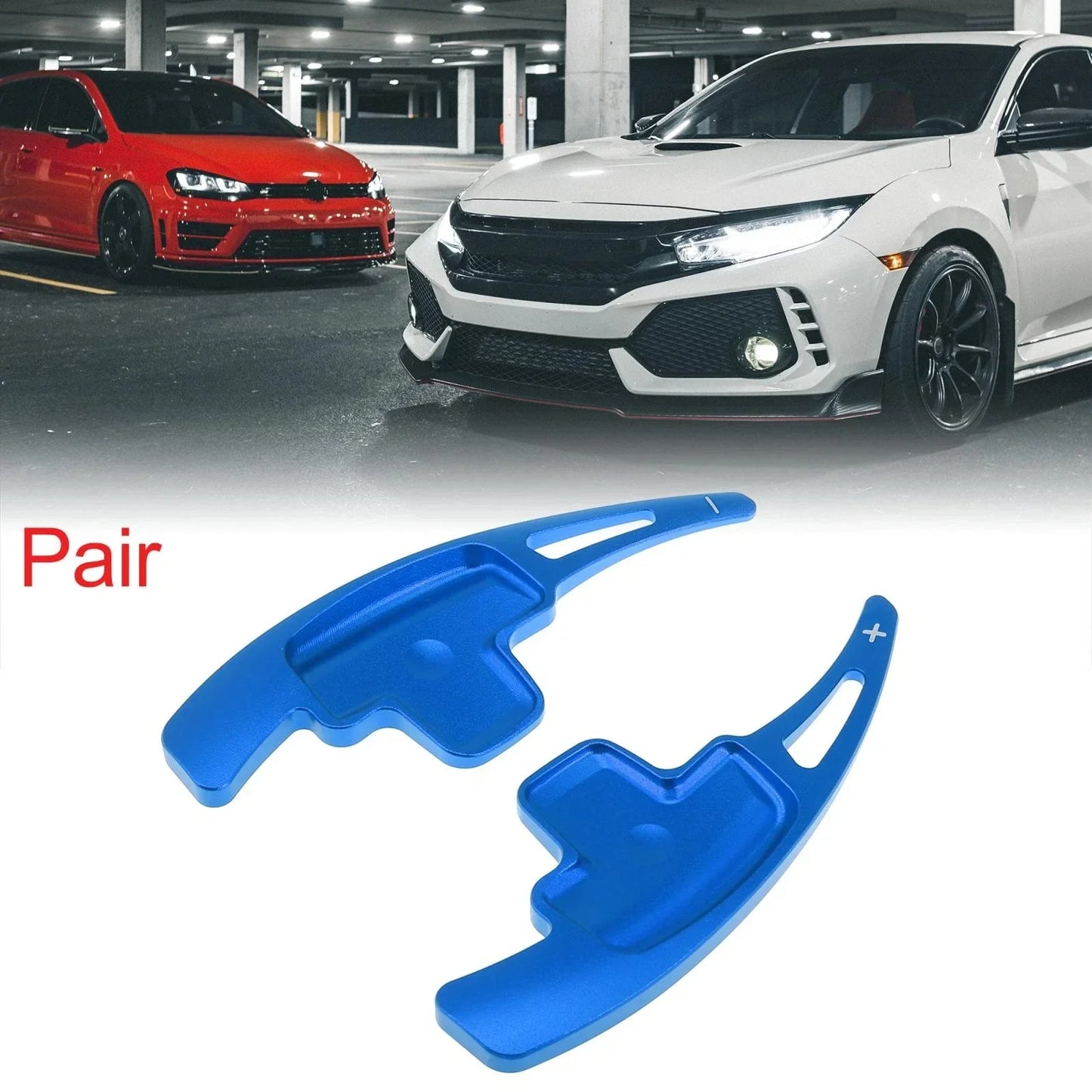 Blue Steering Wheel Shift Paddle Shifter for Mercedes-Benz E550 ML350 C350 (2007-2012)