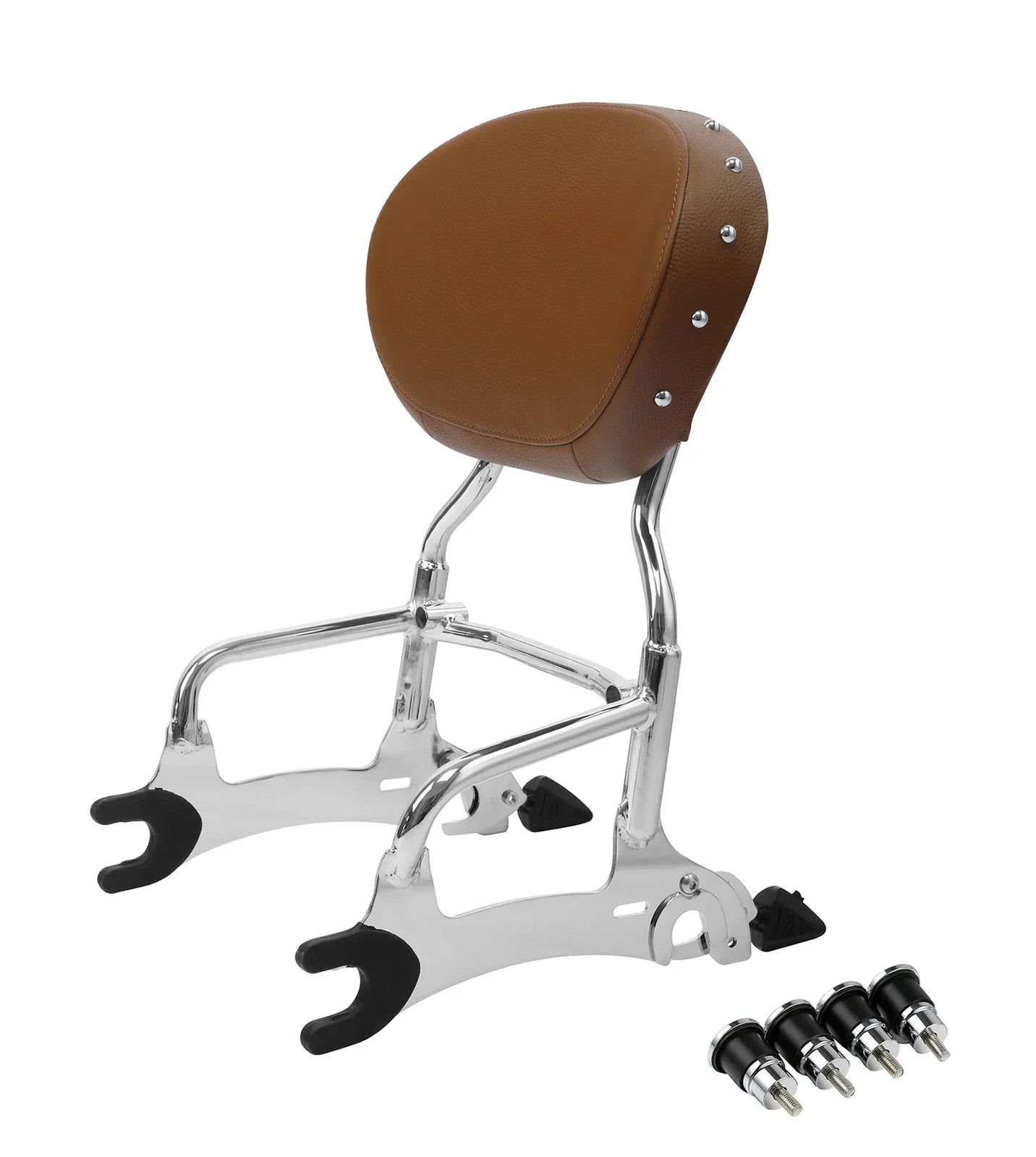Chrome Sissy Bar Mount Spools for Indian Chief Vintage (2014 - 2018)