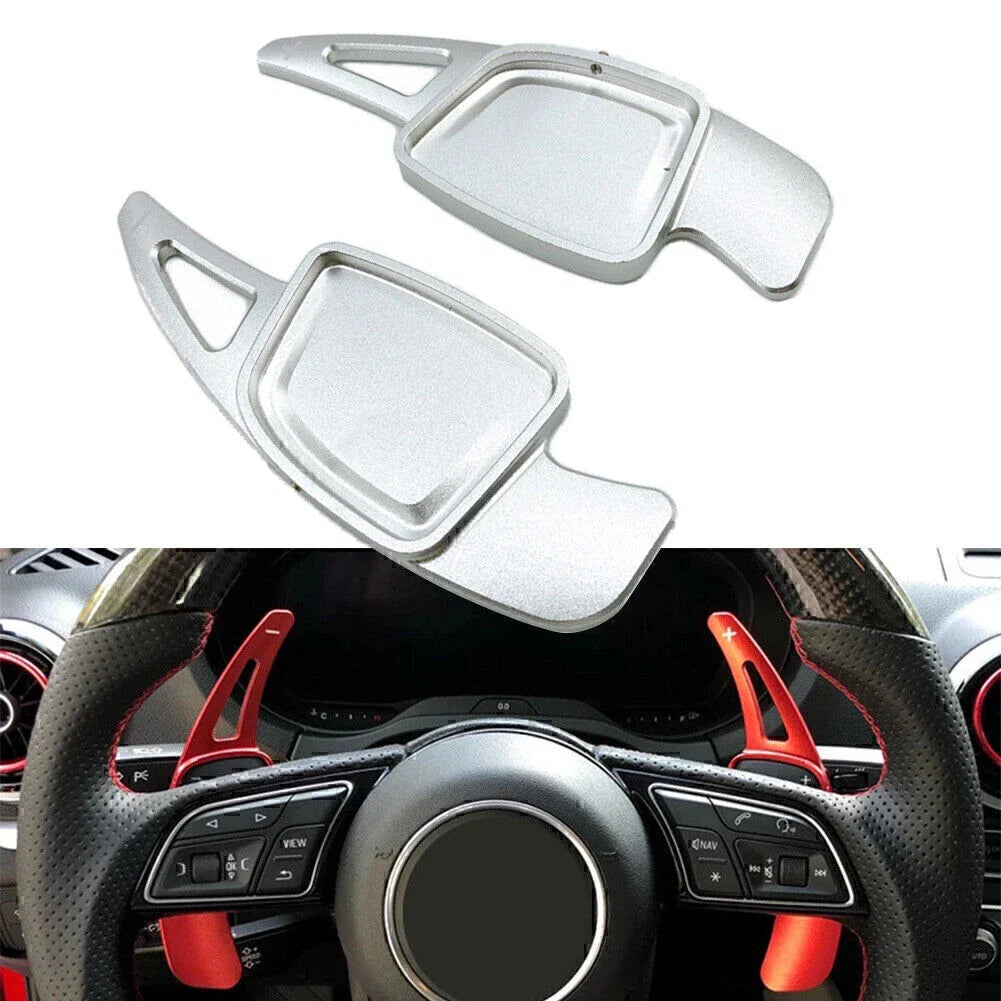 Aluminum Steering Wheel Paddle Shifter Extensions for Audi A6 A7 A8 S4 S5 (2019-2023)
