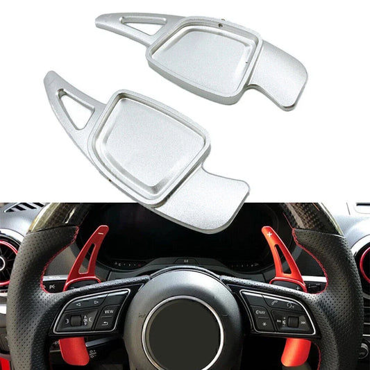 Aluminum Steering Wheel Paddle Shifter Extensions for Audi A6 A7 A8 S4 S5 (2019-2023)
