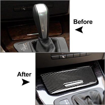 Carbon Fiber Ashtray Panel Cover for BMW 3 Series E90 E92 E93 (2005-2012)