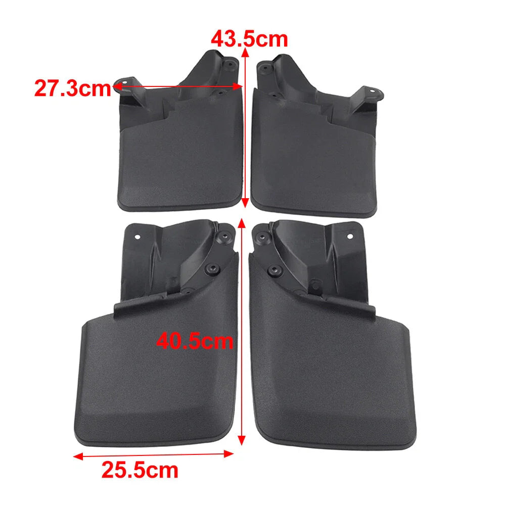 4Pcs Black Mud Flaps Splash Guards for Toyota Tacoma (2016-2021)