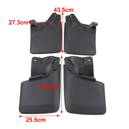 4Pcs Black Mud Flaps Splash Guards for Toyota Tacoma (2016-2021)