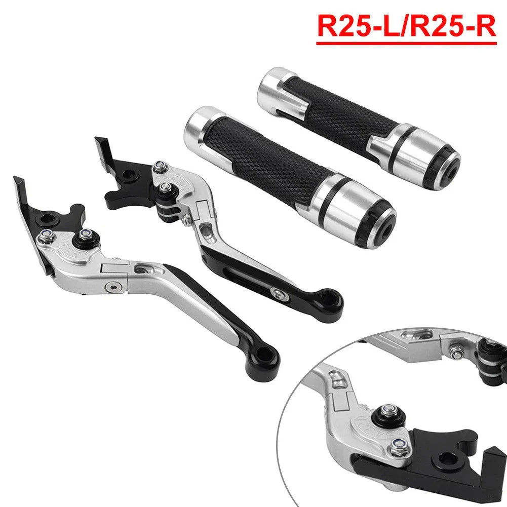 Folding Extendable Brake Clutch Lever Grip Set for Yamaha YZF R3 MT-03 (2015-2023)