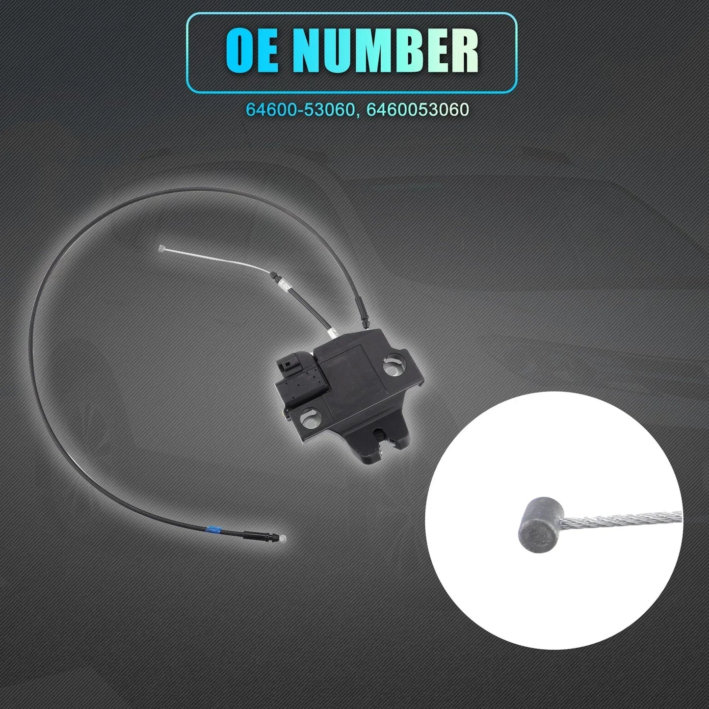 Rear Trunk Latch Lock Actuator w/ Cable for Lexus IS F (2008-2014)