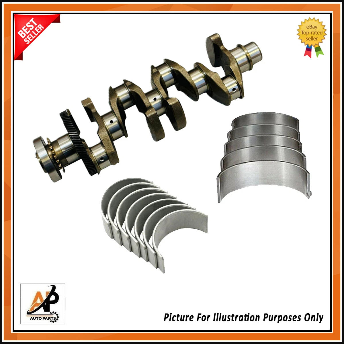Crankshaft Main and Big End Bearings STD Replacement for Land Rover Evoque (2012–2018)