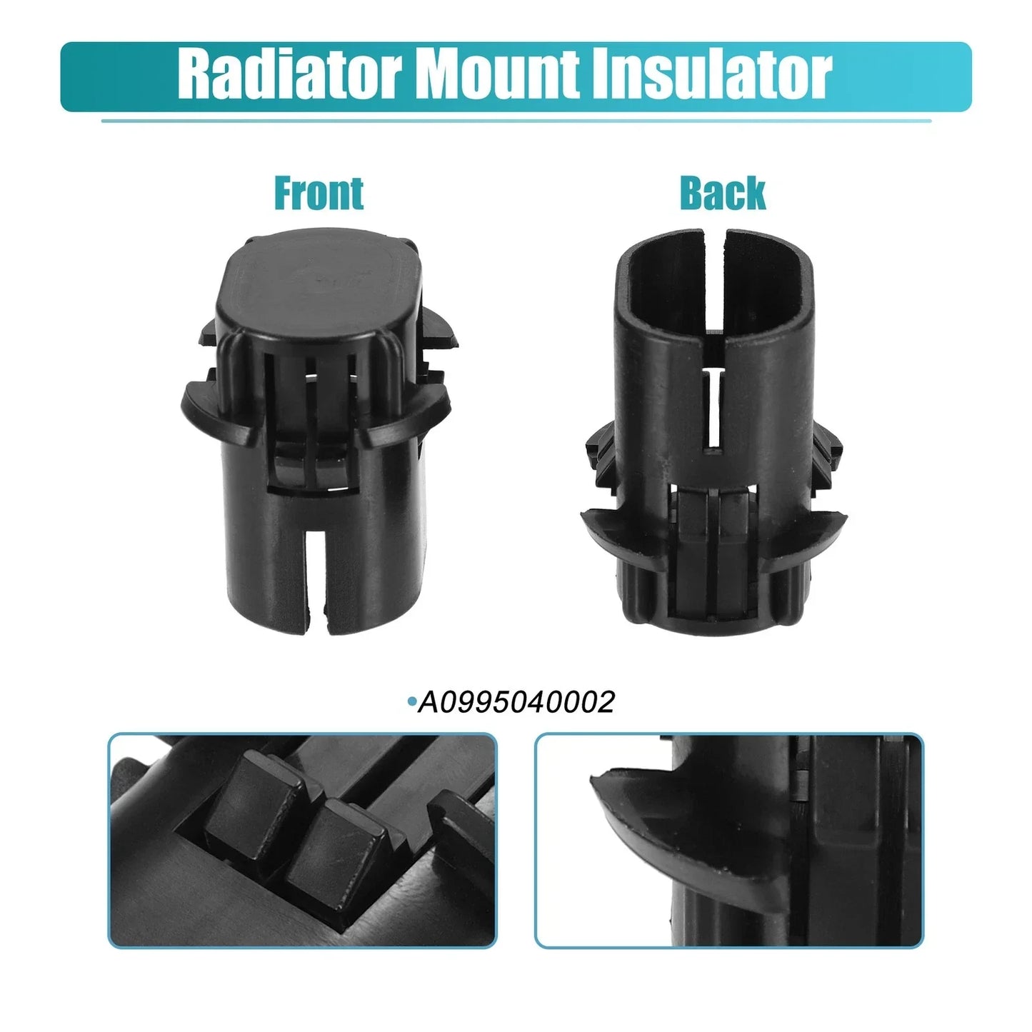 2 x Radiator Mount Insulators for Mercedes ML63 AMG (2007-2014)