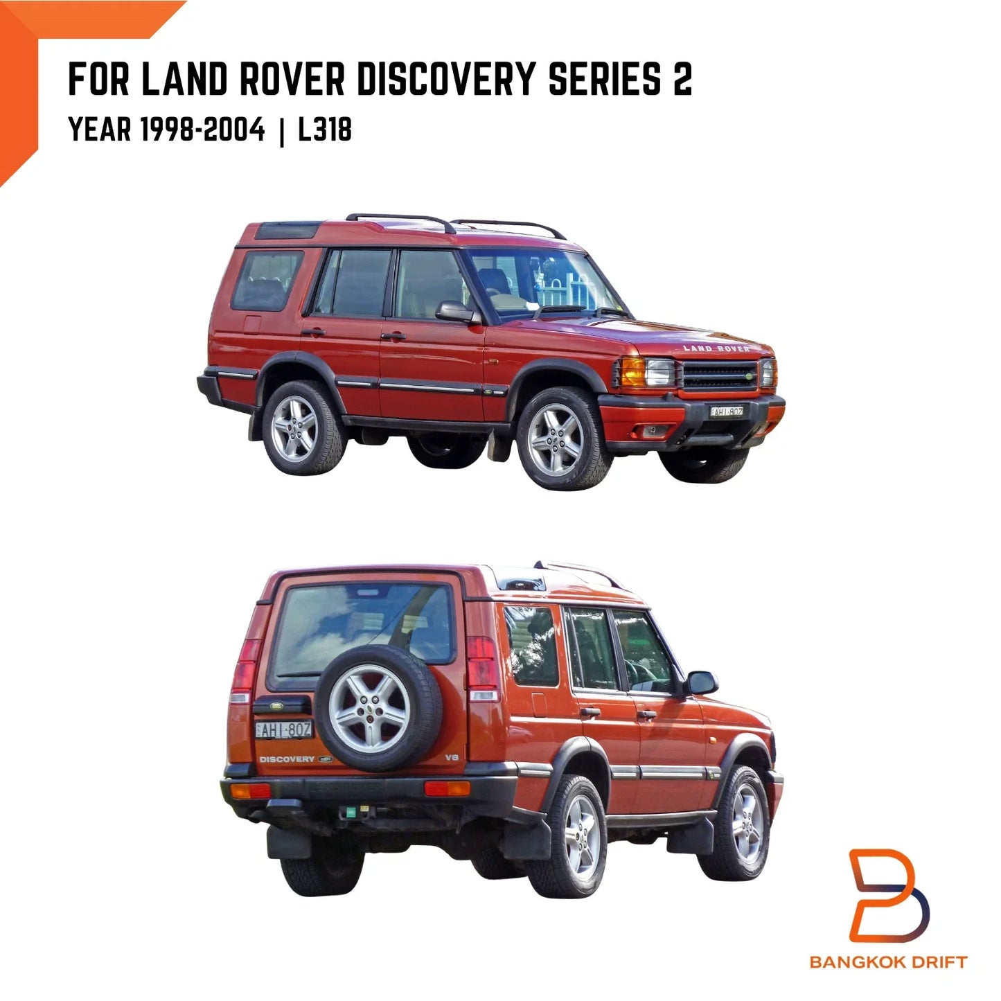 Rear Door Tailgate Handle Cover for Land Rover Discovery II (1998-2004)