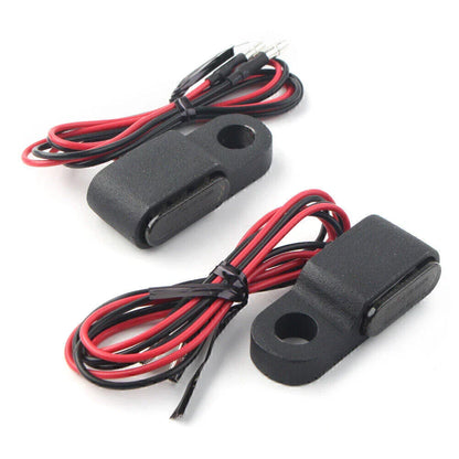 Mini LED Turn Signal Blinker Lights for Motorcycle - Amber, Black