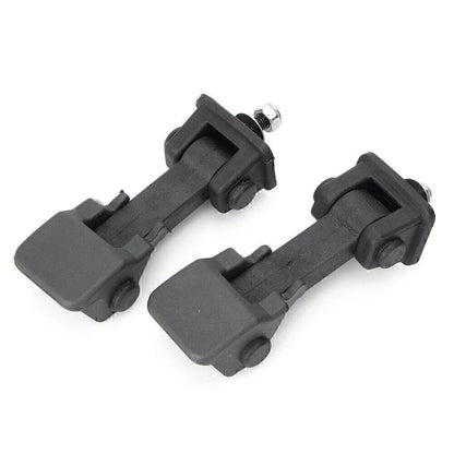 Hood Latch Lock Catch Mount Kit for Jeep Wrangler JK (2007-2017)  Black