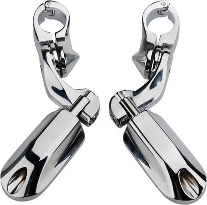 1-1/4" Chrome Highway Foot Pegs for Harley Davidson